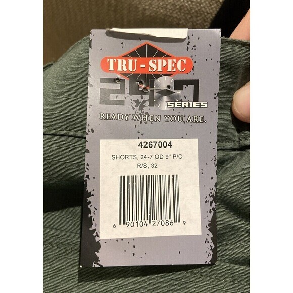 Tru-Spec 24-7 Series Men's Outdoor Ascent Active Shorts GREEN Size 32 - Picture 3 of 9